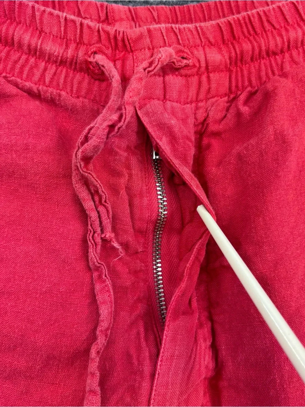 ZegnaS Sport Sun-kissed Red 100% Flax Linen Straight Leg Pants Men’s L